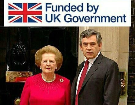Margaret Thatcher and Gordon Brown
